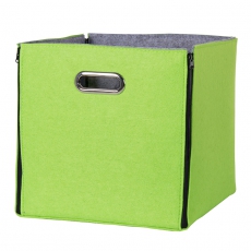 Úložný box obojstranný Beta 1 (SET 3 ks), 32 cm, zel. jablko/sivá - 2