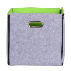Úložný box obojstranný Beta 1 (SET 3 ks), 32 cm, zel. jablko/sivá - 3