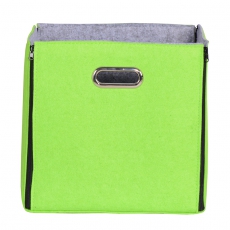 Úložný box obojstranný Beta 1 (SET 3 ks), 32 cm, zel. jablko/sivá - 4