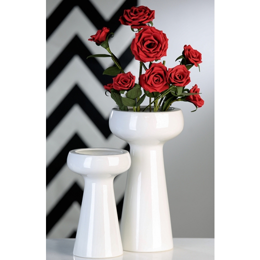 Váza porcelánová Campano, 25 cm, biela - 1