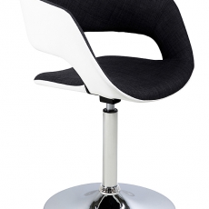 Výstavná vzorka Jedálenská stolička na centrálnej nohe Garry biela / antracit - 3