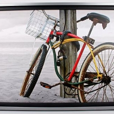 Výstavná vzorka Obraz Bicykel, 50x70 cm, v ráme - 1