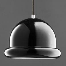 Závěsné svítidlo / lustr Hattrick, 23 cm, černá - 6