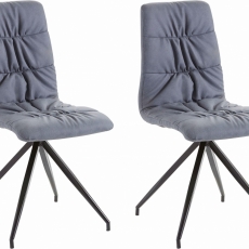 Židle Claudy (SET 2 ks), modrá - 1
