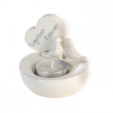 Čajový svícen porcelánový Forever, 9 cm