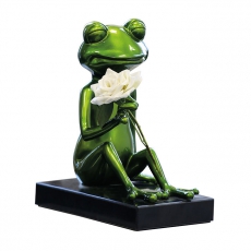 Dekorace na mramorovém podstavci Frosch, 32 cm