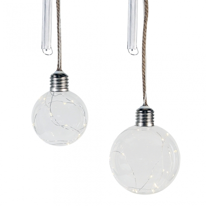 Dekorativní LED lampa Sphere, 12 cm, čirá - 1