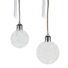 Dekorativní LED lampa Sphere, 15 cm, čirá