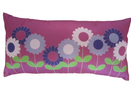 Dětský dekorativní polštář, 25x48 cm, růžová - 1