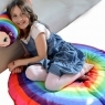 Dětský polštář "housenka" Rainbow, 49 cm - 4