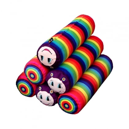 Dětský polštář "housenka" Rainbow, 49 cm - 1