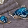 Interiérová dekorace želva Josie, 18 cm, modrá - 1