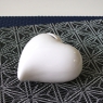 Kasička keramická Srdce, 12 cm, bílá - 3