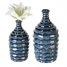 Keramická váza Foggia, 26 cm, modrá