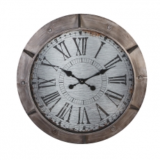 Kovové nástěnné hodiny Harbour, 76 cm