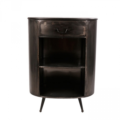 Kovový noční stolek se zásuvkou Empire, 76 cm - 1