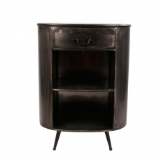 Kovový noční stolek se zásuvkou Empire, 76 cm
