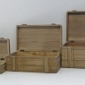 Krabice s víkem dřevěné Maritime, sada 3 ks - 2
