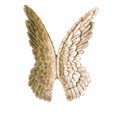 Nástěnná dekorace Křídla, 94 cm, zlatá