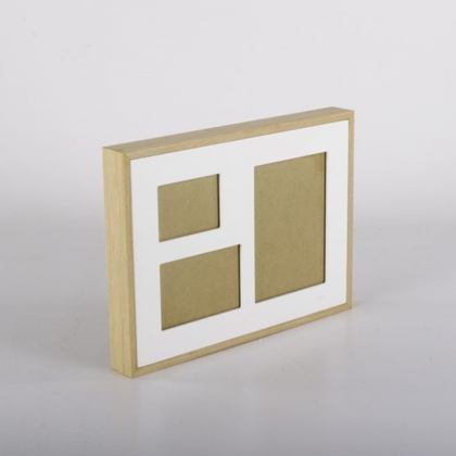 Nástěnný rámeček pro 3 fotky Frame, 35 cm, bílá - 1
