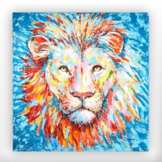 Obraz Lion, 90 cm, akryl na plátně