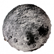 Polštář kulatý "měsíc" Moon, 70 cm