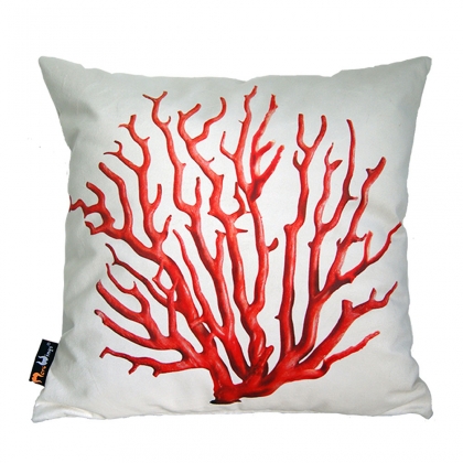 Polštář Red Coral, 45 cm, krémová - 1