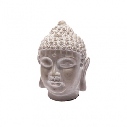 Soška Buddha hlava, 16 cm, beton - 1