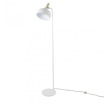 Stojací lampa kovová Acky, 160 cm, bílá - 1
