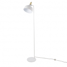 Stojací lampa kovová Acky, 160 cm, bílá