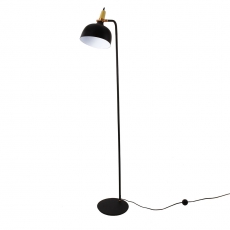 Stojací lampa kovová Acky, 160 cm, černá