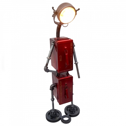 Stojací lampa Robot, 119 cm, červená - 1