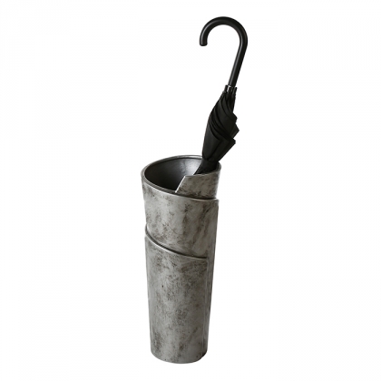 Stojan na deštníky / váza keramická Swing, 50 cm, stříbrná - 1