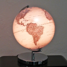 Stolní lampa Globus na kovovém podstavci, 25 cm