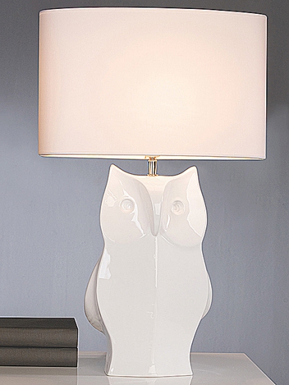 Stolní lampa keramická Sova, 60 cm - 1