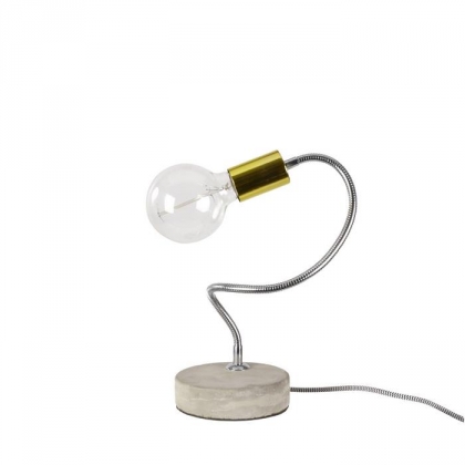 Stolní lampa ohebná Bend, zlatá - 1