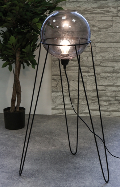 Stolní / podlahová lampa Globe, 69 cm, černá - 1