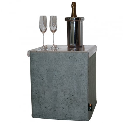 Stolová deska k taburetce "betonový kvádr", 40 cm - 1