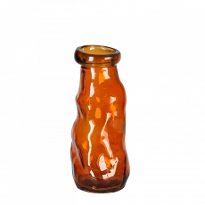 Váza z recyklovaného skla Gerona, 25 cm, oranžová