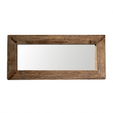 Zrcadlo z recyklovaného dřeva Woodsen, 130 cm