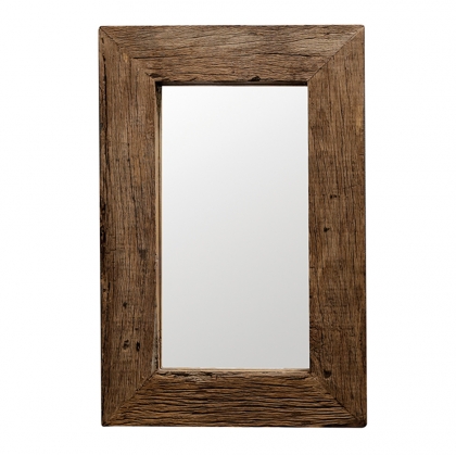 Zrcadlo z recyklovaného dřeva Woodsen, 90 cm - 1