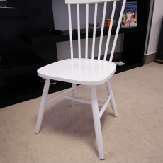 2. akosť Jedálenská stolička drevená Rino (SET 2 ks) biela - 3