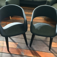 2. akosť Jedálenská stolička Kimberly (Súprava 2 ks) sivá / čierna - 2
