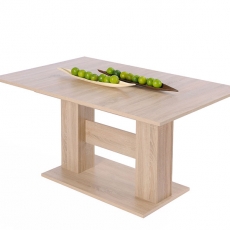 2. akosť Jedálenský stôl rozkladací Kama, 180 cm, dub - 1