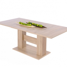2. akosť Jedálenský stôl rozkladací Kama, 180 cm, dub - 2
