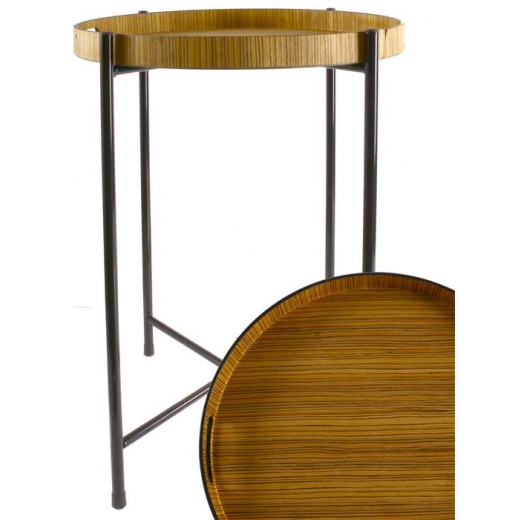 2. akosť Servírovací stolík Brick, 50 cm, svetlé drevo - 1