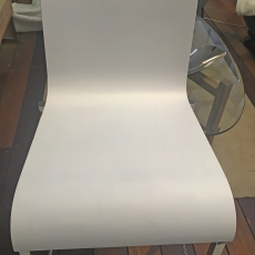 2. jakost Barová židle Avion s chromovanou podnoží (SET 2 ks) bílá - 6