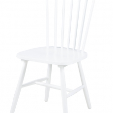 2. jakost Jídelní židle dřevěná Rino (SET 2 ks) bílá - 1