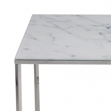2. jakost Konferenční stolek hranatý Alma, 80 cm, chrom - 3