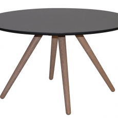 2. jakost Konferenční stolek kulatý Gravy, 75 cm černá - 1